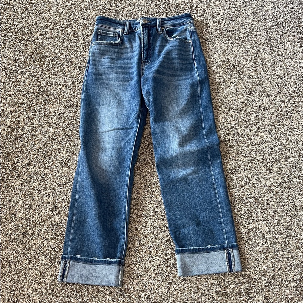 Risen Classic Straight Leg Blue Jeans